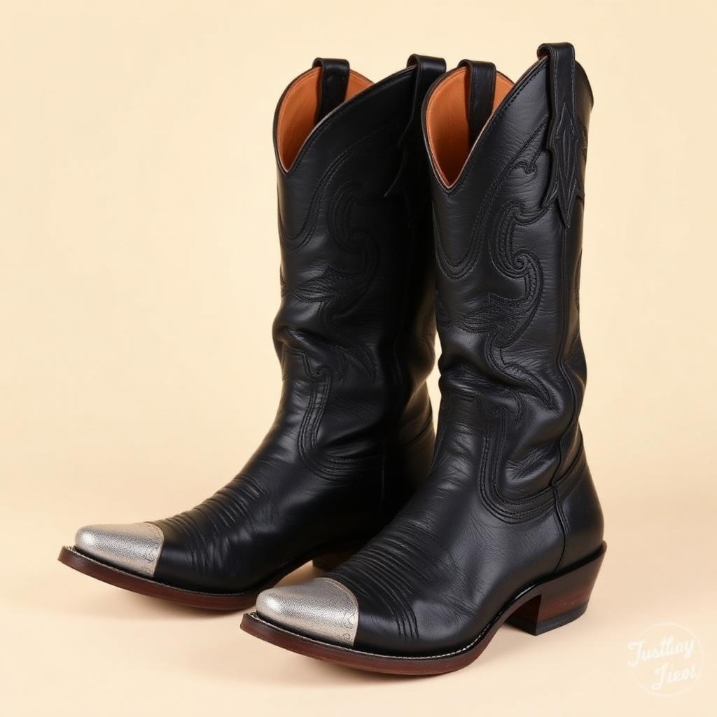 Midnight Silver-Tip Boot